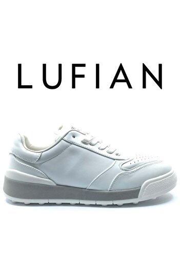 Lufian 112230192 Noah Sneaker Ανδρικά Δερμάτινα Παπούτσια ΛΕΥΚΟ
