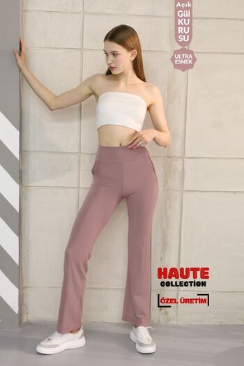 Balenbi High Waist and Wide Leg Women's Modal Leggings - Recovery 1063