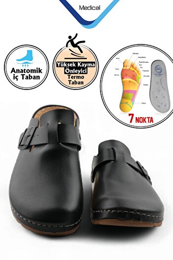 Asix FLY SOFT Orthopedic Sabo Unisex με αντιολισθητική σόλα από γνήσιο δέρμα γιατρός νοσοκόμα μαγείρισσα