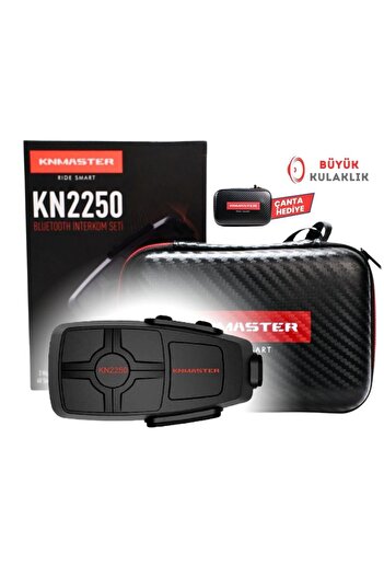 Knmaster Kn2250 Motosiklet Kask Interkom Bluetooth Intercom Kulaklık Seti