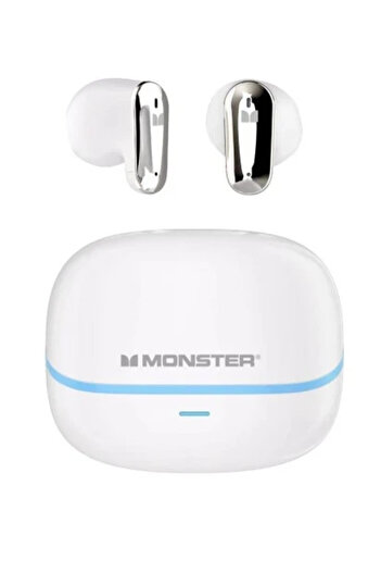 MONSTER AURA FIT GT19 BT5.3 TWS Earbuds White