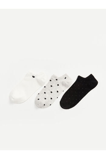LC Waikiki New Season Patterned Women's Booties Socks 3-Piece - W50923Z8