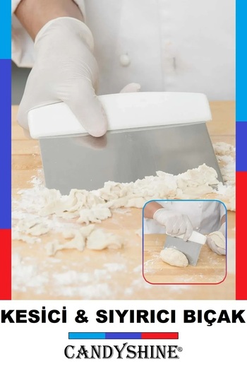 CandyShine Steel Spatula Knife Spatula Dough Cutter Spatula Knife