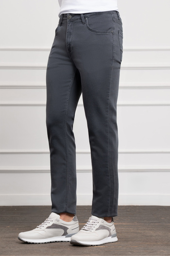 Morven Erkek Füme Mevsimlik Pamuk 5 Cep Dynamic Fit Jean Pantolon
