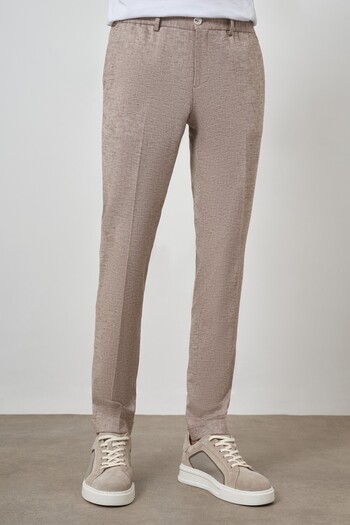 Morven Men's Mink Trend Full Elastic Slim Fit Trousers