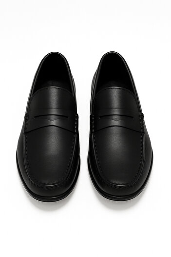 Morven Men's Black Summer Casual Belted Leather Sports Shoes