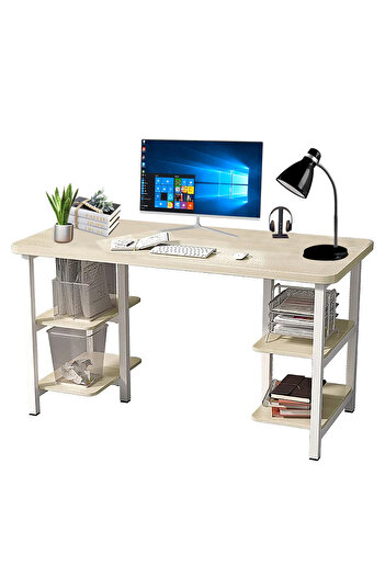 AGD Multi-purpose Study Desk with Storage Shelf and Bookshelf