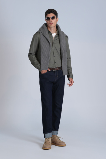 Lufian Grant Smart Jean Erkek Pantolon Slim Fit Mavi