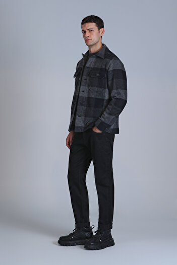 Lufian Anton Smart Jean Erkek Pantolon Slim Fit Siyah