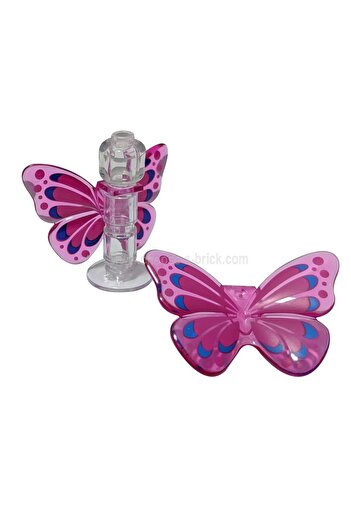LEGO Original Accessory Moc Minifigure Minifigure Butterfly Transparent Pink Small Wing 1 Piece to Be Sent