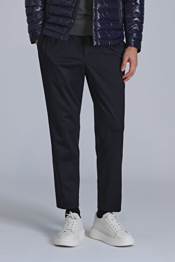 Lufian Navy Blue Slim Fit Clos Sports Men's Chino Pants