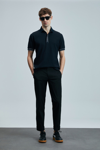 Lufian Lord Smart Men's Polo T-Shirt Navy Blue