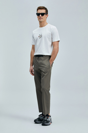 Lufian Zany Modern Graphic T-Shirt White