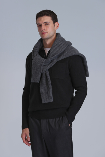 Lufian River Men's Sweater Black