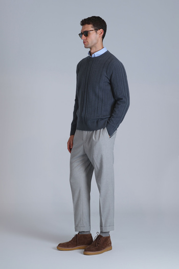 Lufian Lucky Men's Sweater Petrol