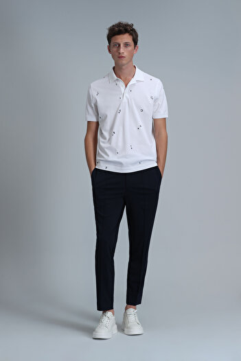 Lufian Pascal Smart Men's Polo T-Shirt White