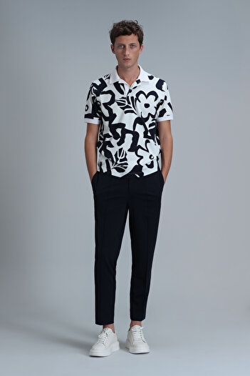 Lufian Lındon Smart Men's Polo T-Shirt Off White