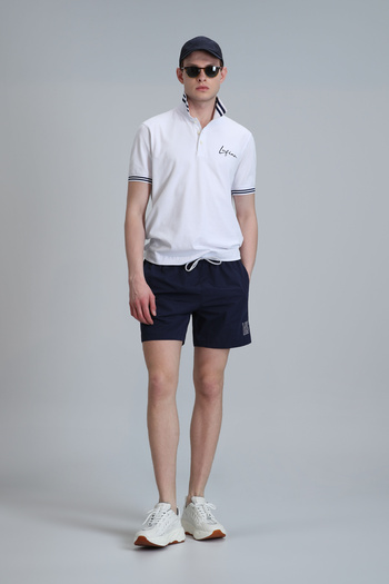 Lufian Men's Navy Blue Aldor Sea Shorts