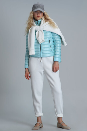 Lufian Mary Goose down Women's Coat Light Blue
