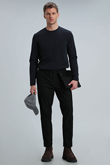 Lufian Moss Men's Long Sleeve T-Shirt Black