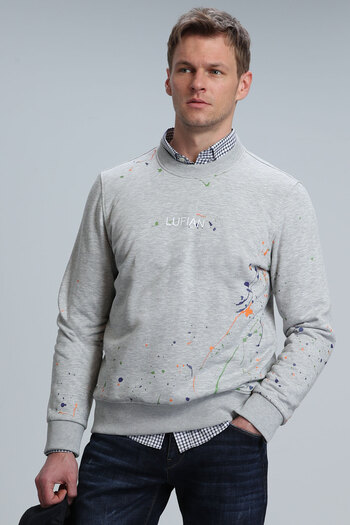 Lufian Alexander Erkek Sweatshirt Gri