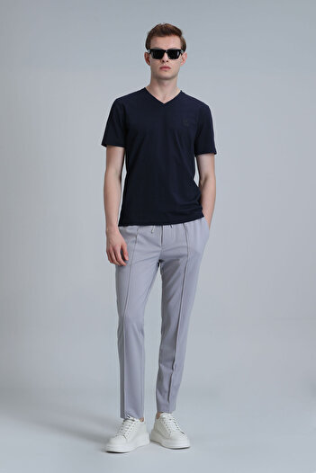 Lufian Μπλουζάκι Tuna Modern Graphic Navy Blue