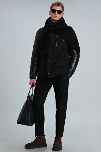 Lufian Παντελόνι Cosel Jogger Slim Fit Μαύρο