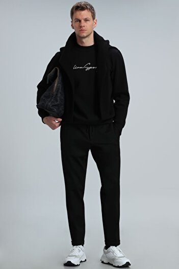 Lufian Ανδρικό φούτερ Lowe Black