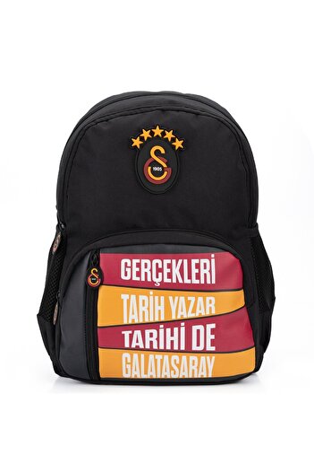 Galatasaray Licensed School Backpack with Printed Gs Logo 25687