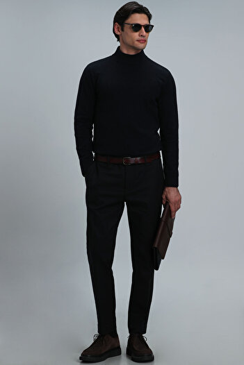Lufian Cames Smart ανδρικό παντελόνι Chino Slim Fit Navy Blue