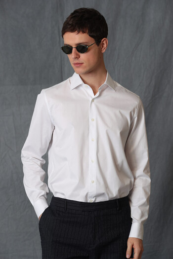 Lufian Varen Ανδρικό Έξυπνο Πουκάμισο Comfort Slim Fit Λευκό