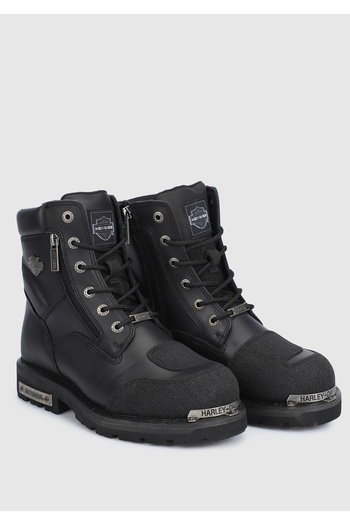 Harley Davidson Ανδρικές στρατιωτικές μπότες Renshaw Black Oil Leather CMM0600AW21