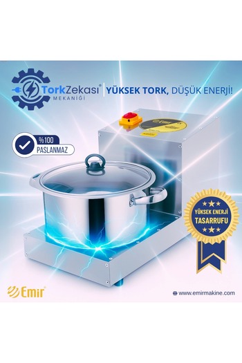 Emir Endüstriyel Mutfak Emir Çiğ Köfte Yapma Makinası Çiğ Köfte Yoğurma Makinası 7 Litre