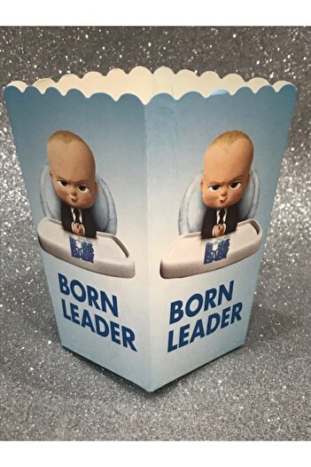 Deniz Party Store Boss Baby Baby Boss Corn Popcorn Box 8 Pieces