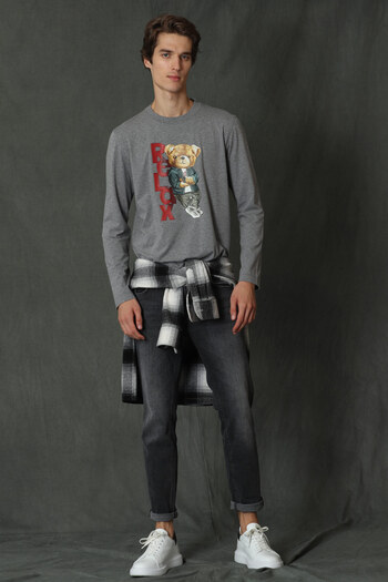 Lufian Dominic Men's Long Sleeve T-Shirt Gray