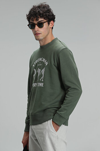Lufian Edwın Erkek Sweatshirt Yeşil