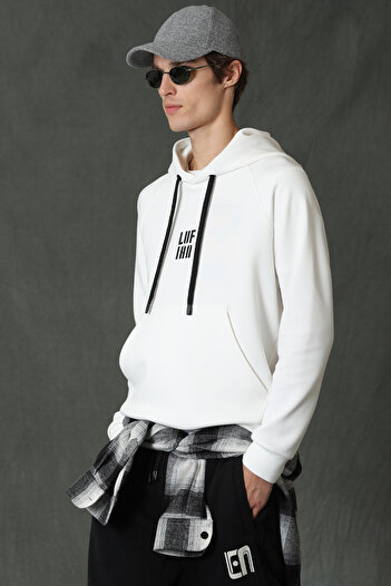Lufian Ανδρικό φούτερ Hector Off White