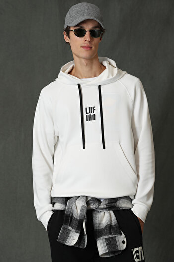 Lufian Ανδρικό φούτερ Hector Off White
