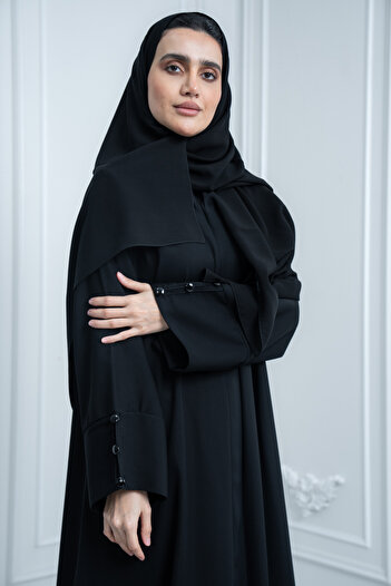 LAVİNİA Lavinia Omani women's abaya, Internet fabric, half-cloche