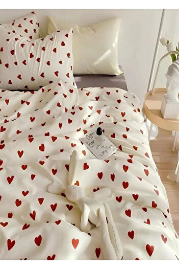 Sheri Home Tekstil Kalpli Tek Kişilik Nevresim Seti Yorgan Kılıfı +1 adet Yastık Kılıfı 889221969488