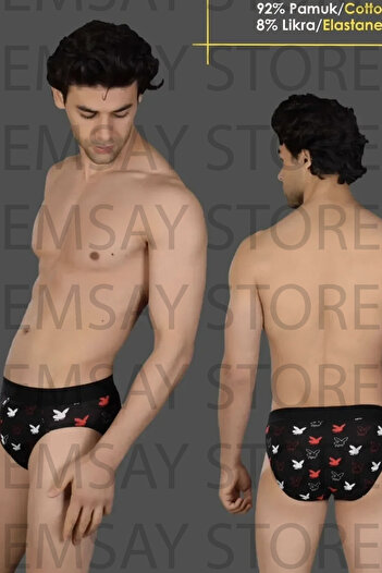 ŞAHANE İÇ GİYİM Emsay Store Playboy Themed Slip Panties