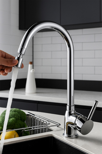 KUSTAR 360 Degree Rotating Head Rod Arm Kitchen Sink Faucet