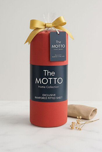 Motto Home The Motto 100% Cotton Elastic Fitted Sheet Set