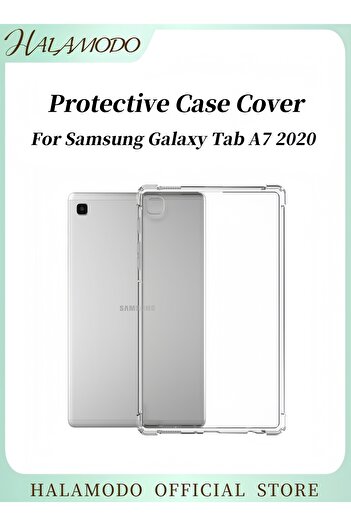 HALAMODO Tablet Protective Case Compatible with Samsung Galaxy Tab A7 2020 Ultra Slim TPU Back Shell Soft Tra