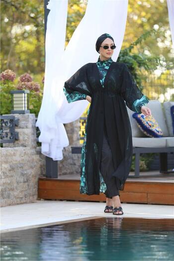 NS TASARIM MAYO Seren model lace-up design hijab pareo