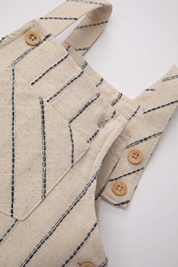 DeFacto Striped Jumpsuit for Baby Boy - C5244A524SM