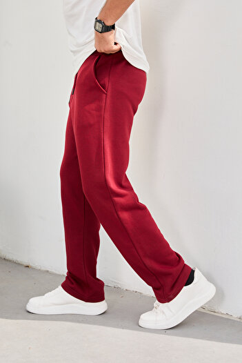 STOCX Men's Baggy Fit Sweatpants – with Pockets and Straight Leg