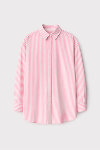 Touché Privé Πουκάμισο με ρίγες Oversize