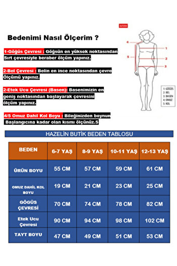 hazelin Kız Çocuk Mavi Lacivert Renk Bloklu 6-13 Yaş Yarım Kol Taytlı Mayo HZL24S-AR1172-06