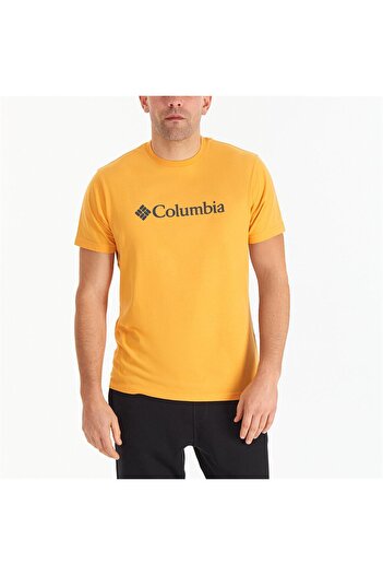 Columbia Csc M Basic Logo Brushed Erkek Kısa Kollu T-shirt Hardal Cs0287-718